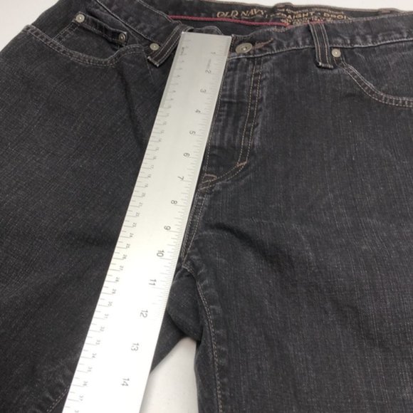 LIKE NEW MENS VINTAGE OLD NAVY STRAIGHT JEANS 36x30 ⭐️ - Picture 9 of 13